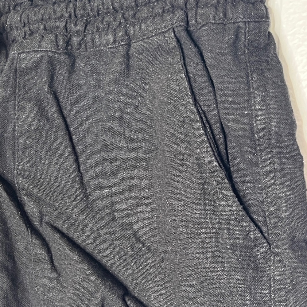 Roxy L black linen shorts - Picture 3 of 7